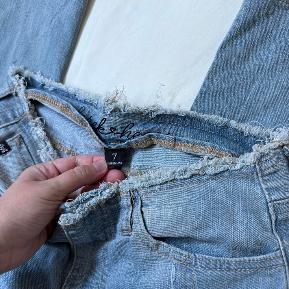 Y2K Low Rise Flare jeans Y2K Derek Heart size 7 l - Picture 4 of 5